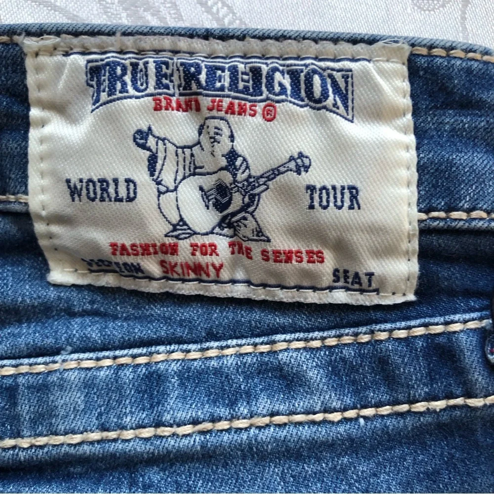 True Religion Girls Size 10 Blue Jeans Denim Pants Classic-Fit Straight-Leg
